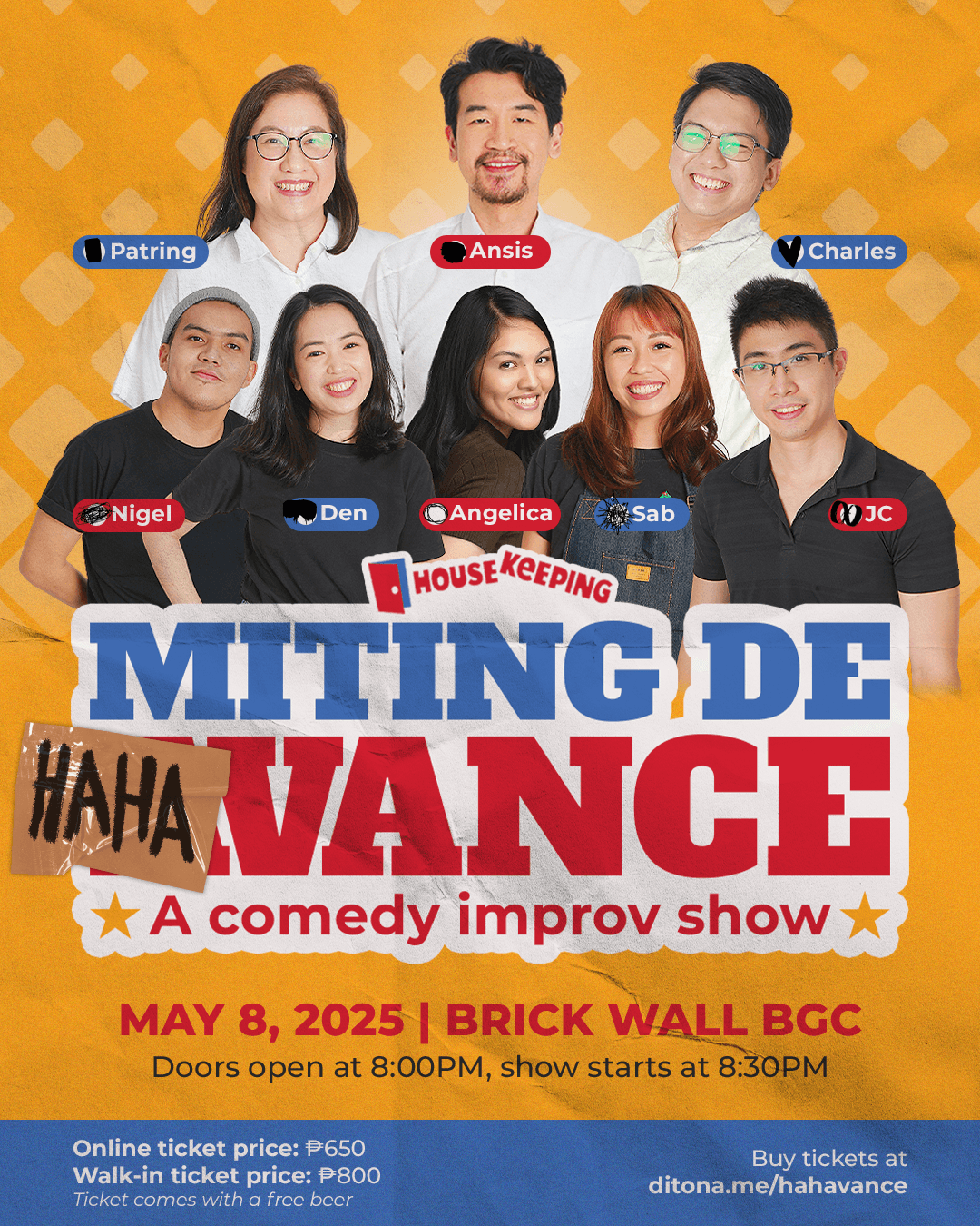 MITING DE HAHAVANCE: A comedy improv show Poster