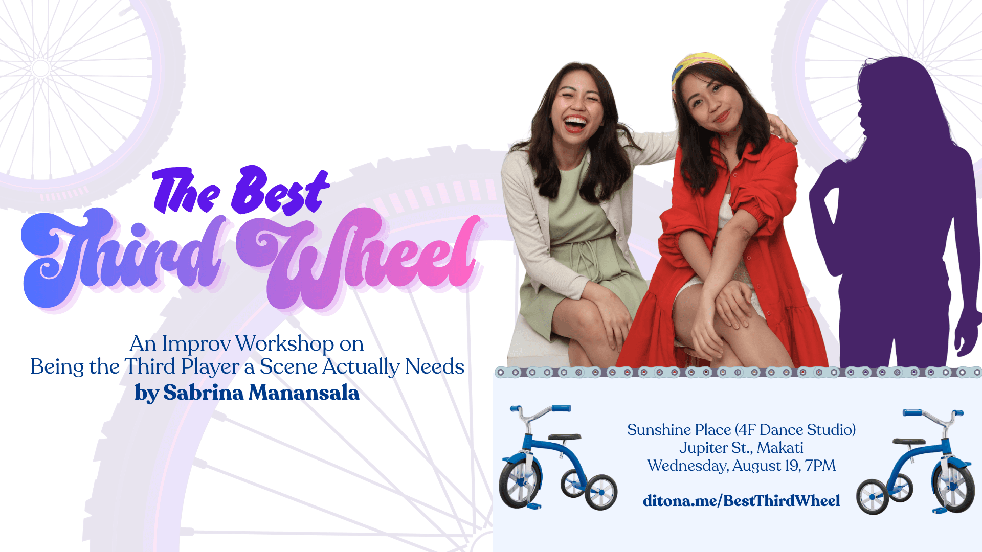 The Best Third Wheel: An Improv Workshop on Being the Third Player a Scene Actually Needs Poster