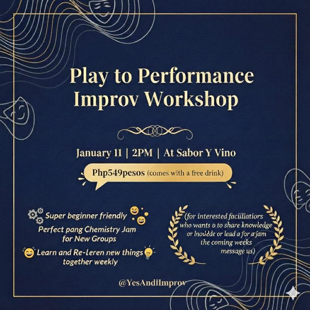 Play to Performance Improv Workshop Poster