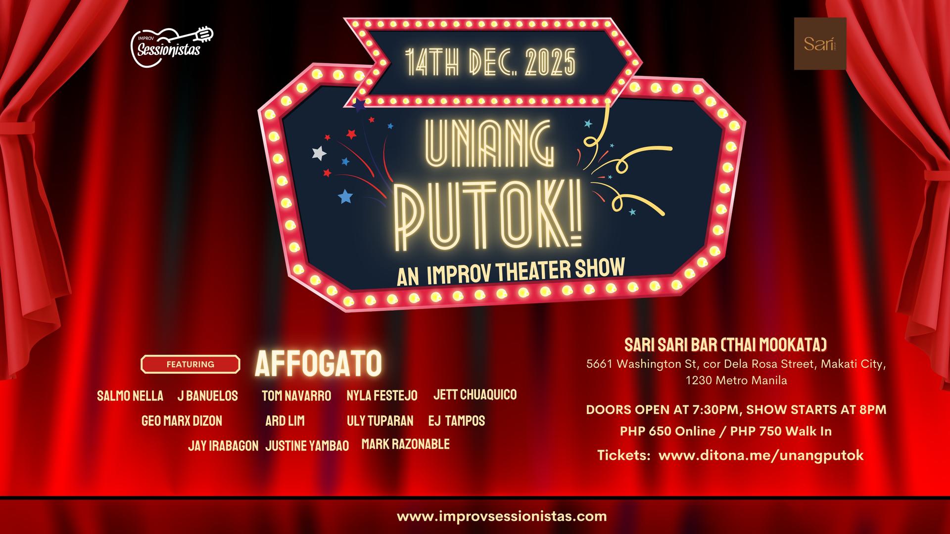 Unang Putok: An Improv Theater Show Poster