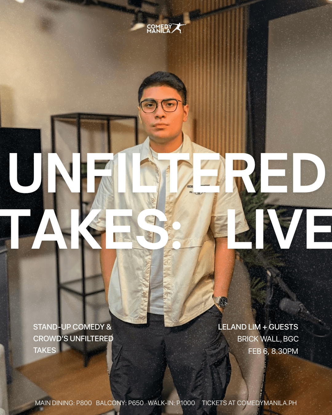 UNFILTERED TAKES: LIVE (Brick Wall, BGC) Poster