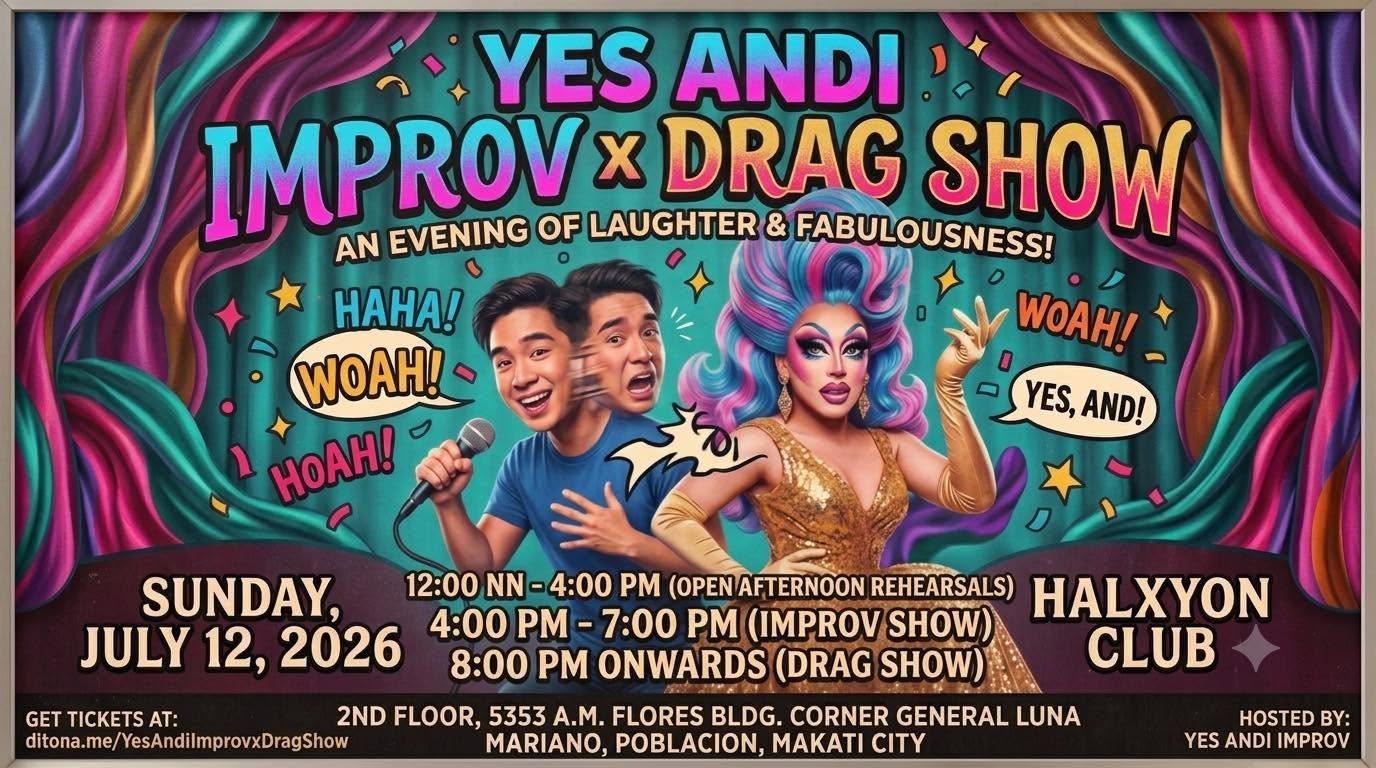 Yes Andi: Improv Showcase & Drag Performance Poster