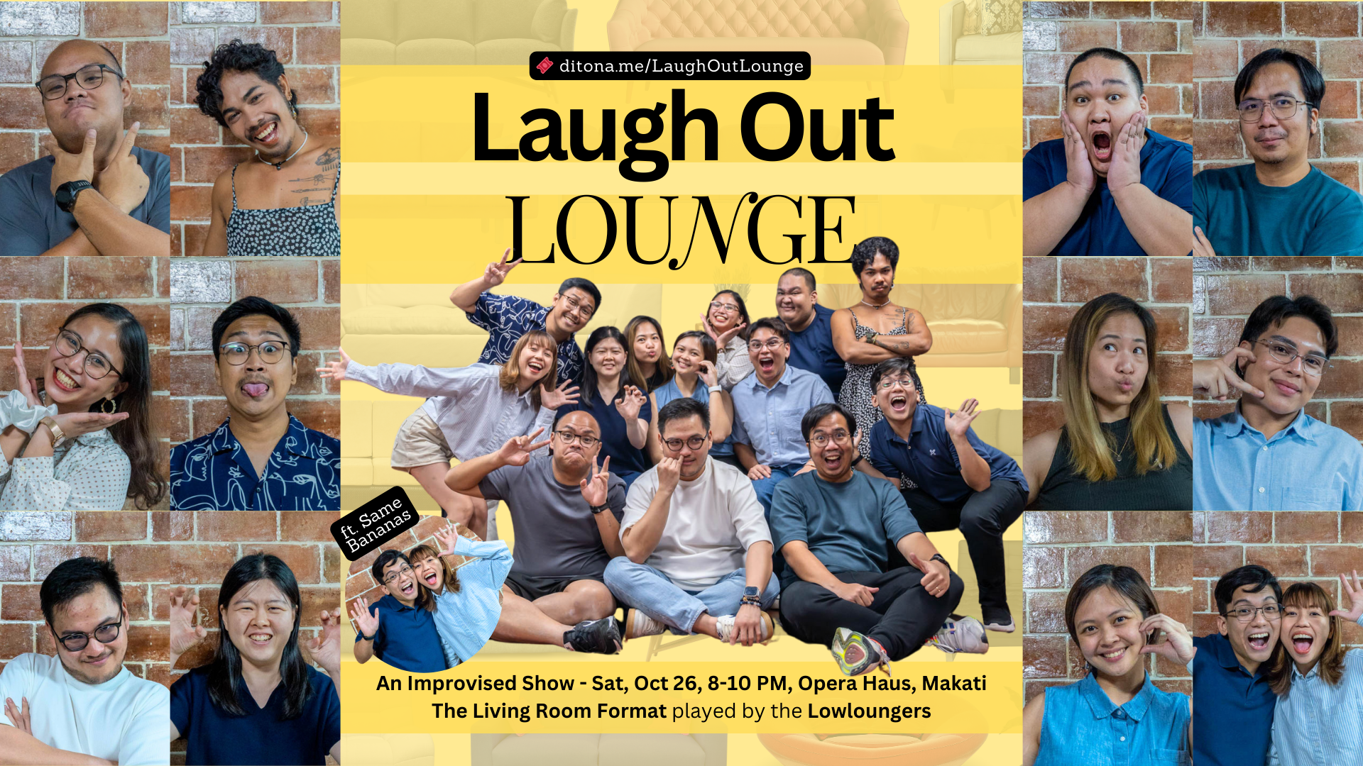 Laugh Out Lounge: An Open Improv Community Jam and An Improvised Show Poster