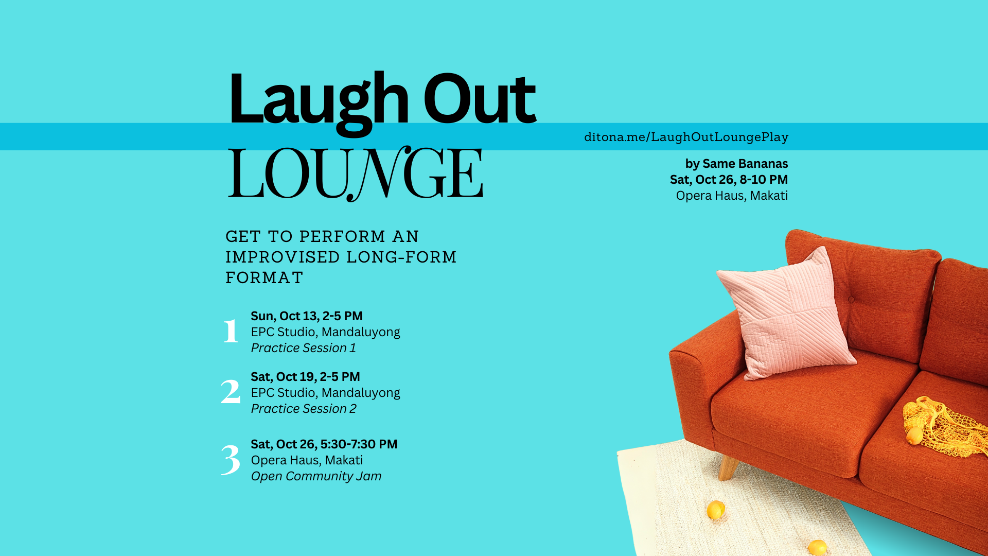 Laugh Out Lounge: Perform with us! Poster