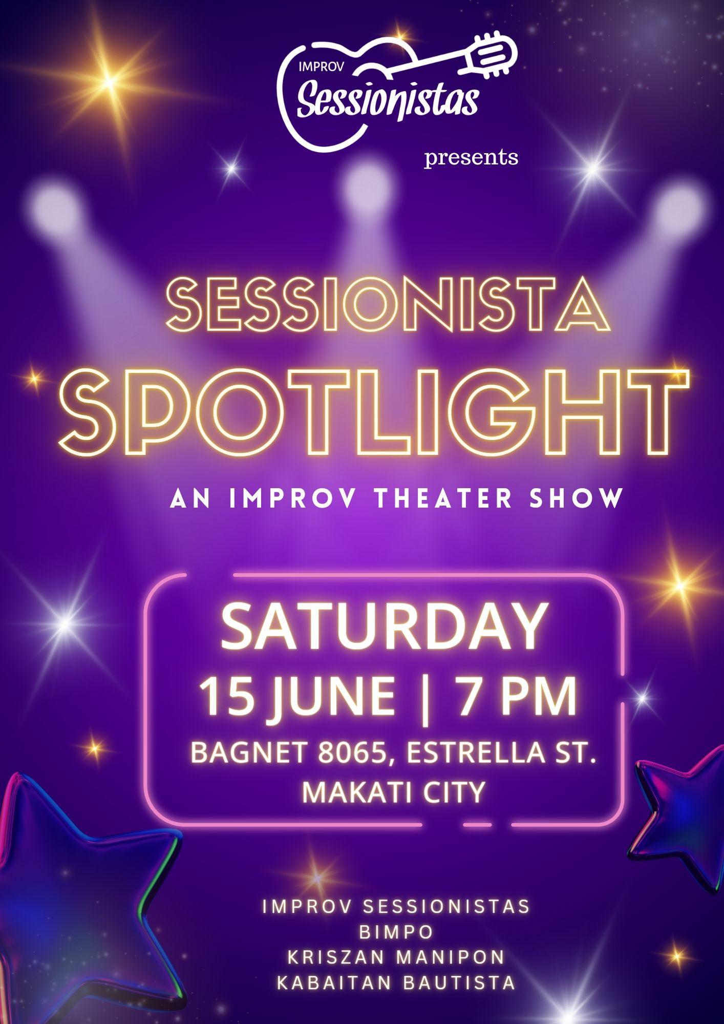 Sessionista Spotlight: An Improv Theater Show Poster