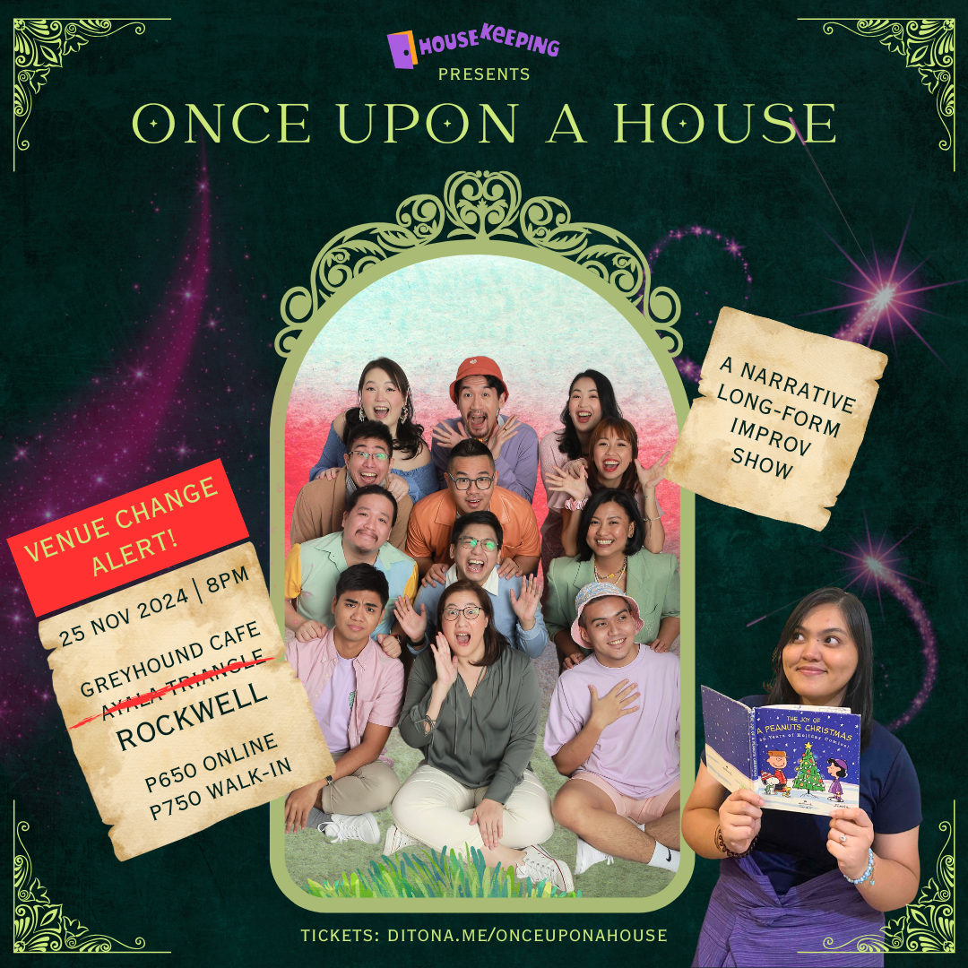 Once Upon A House: A Narrative Long-Form Improv Show Poster