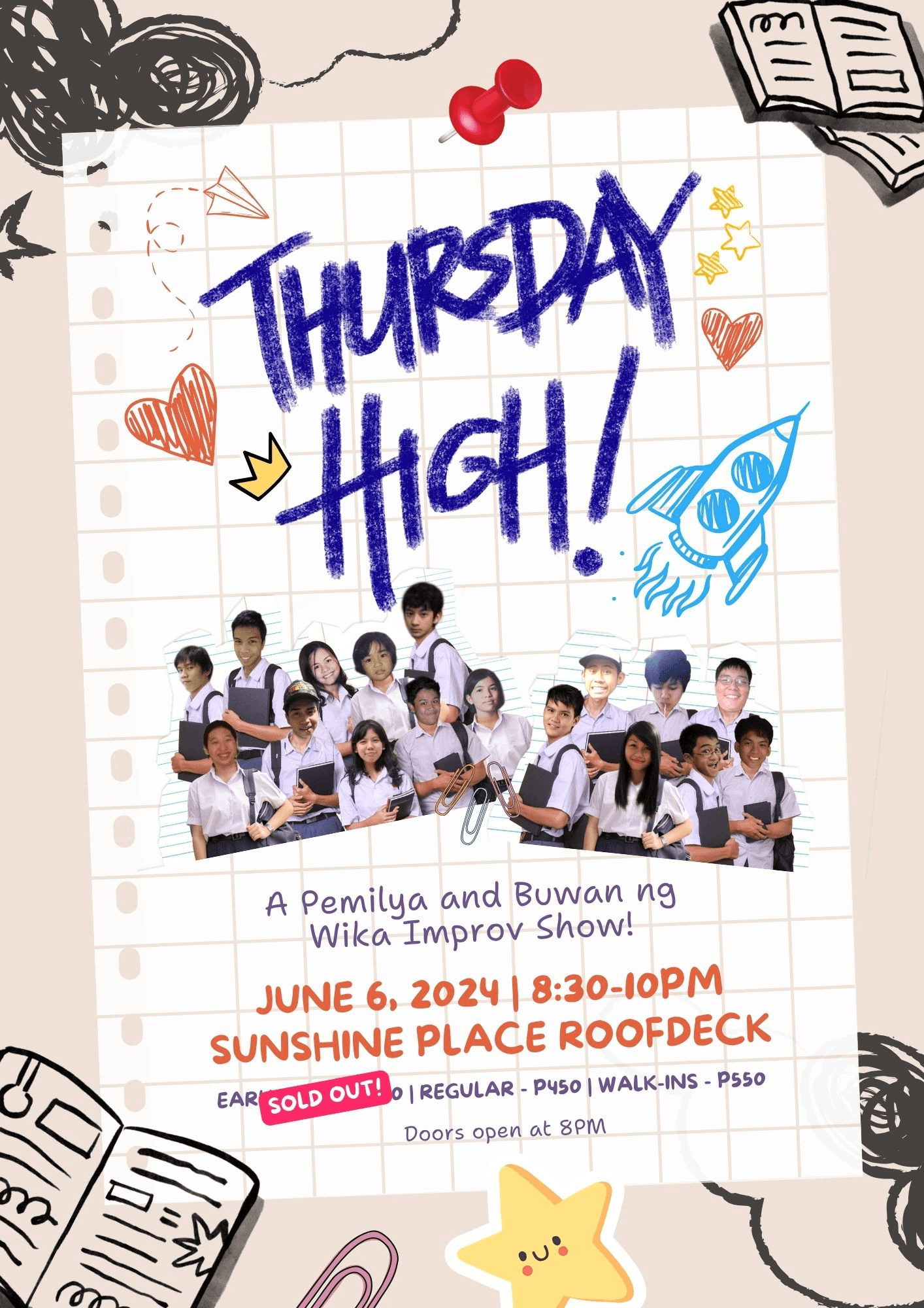 Thursday High! An Improv Fundraiser Show Poster