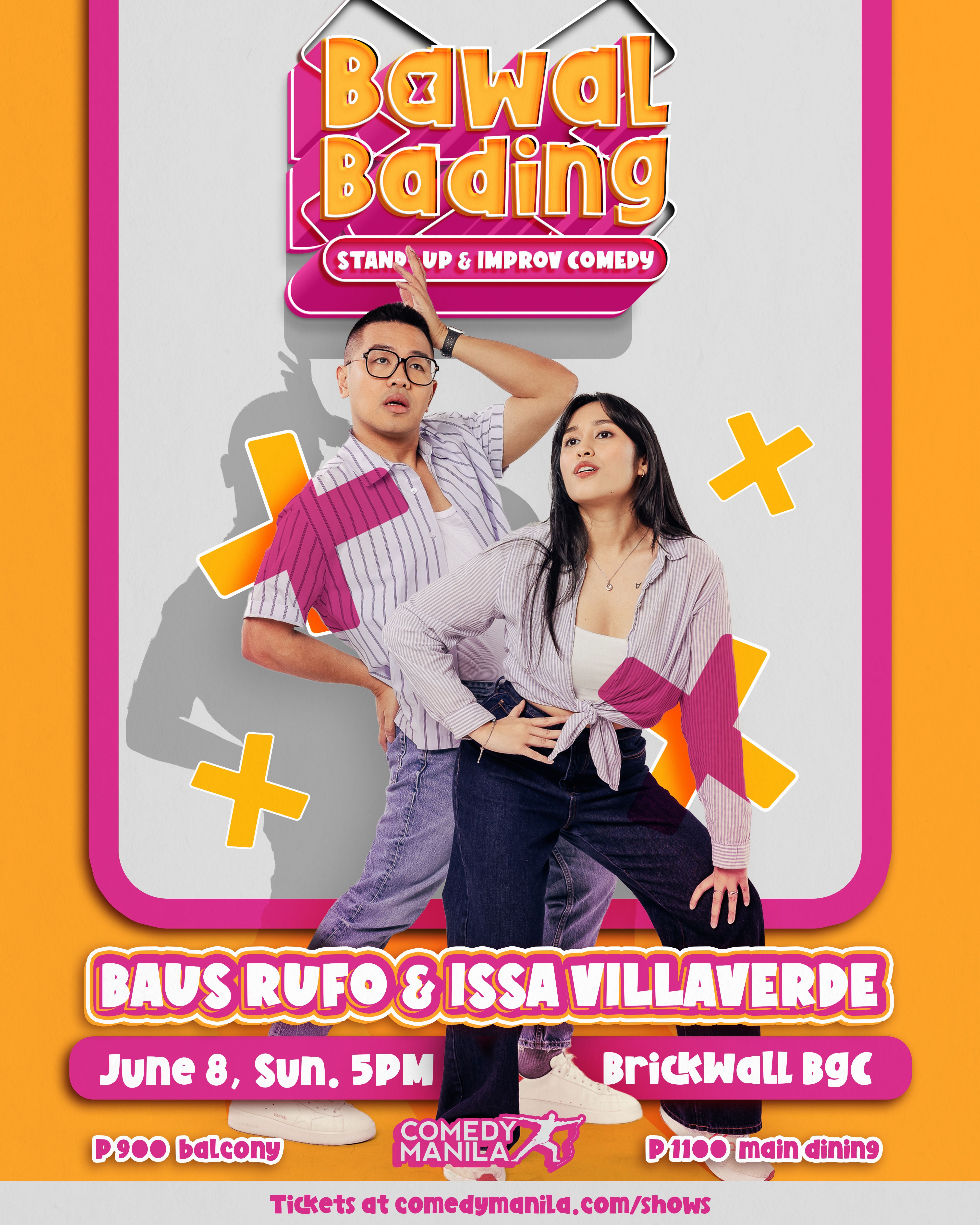 Bawal Bading: A Stand-up and Improv Comedy Pride Show with Baus Rufo & Issa Villaverde Poster