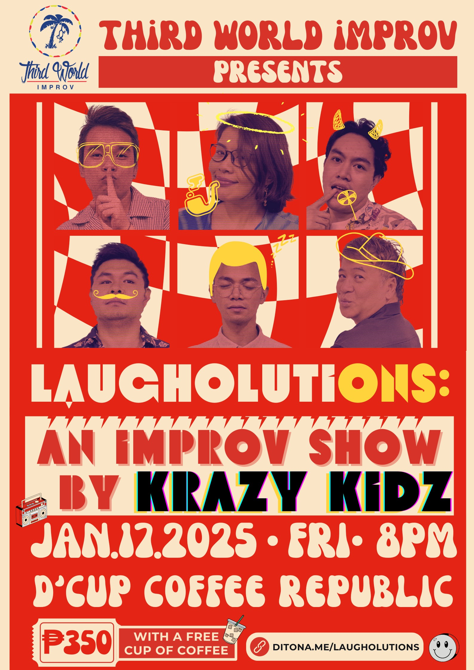 LAUGHOLUTIONS: An improv show by Krazy Kidz Poster