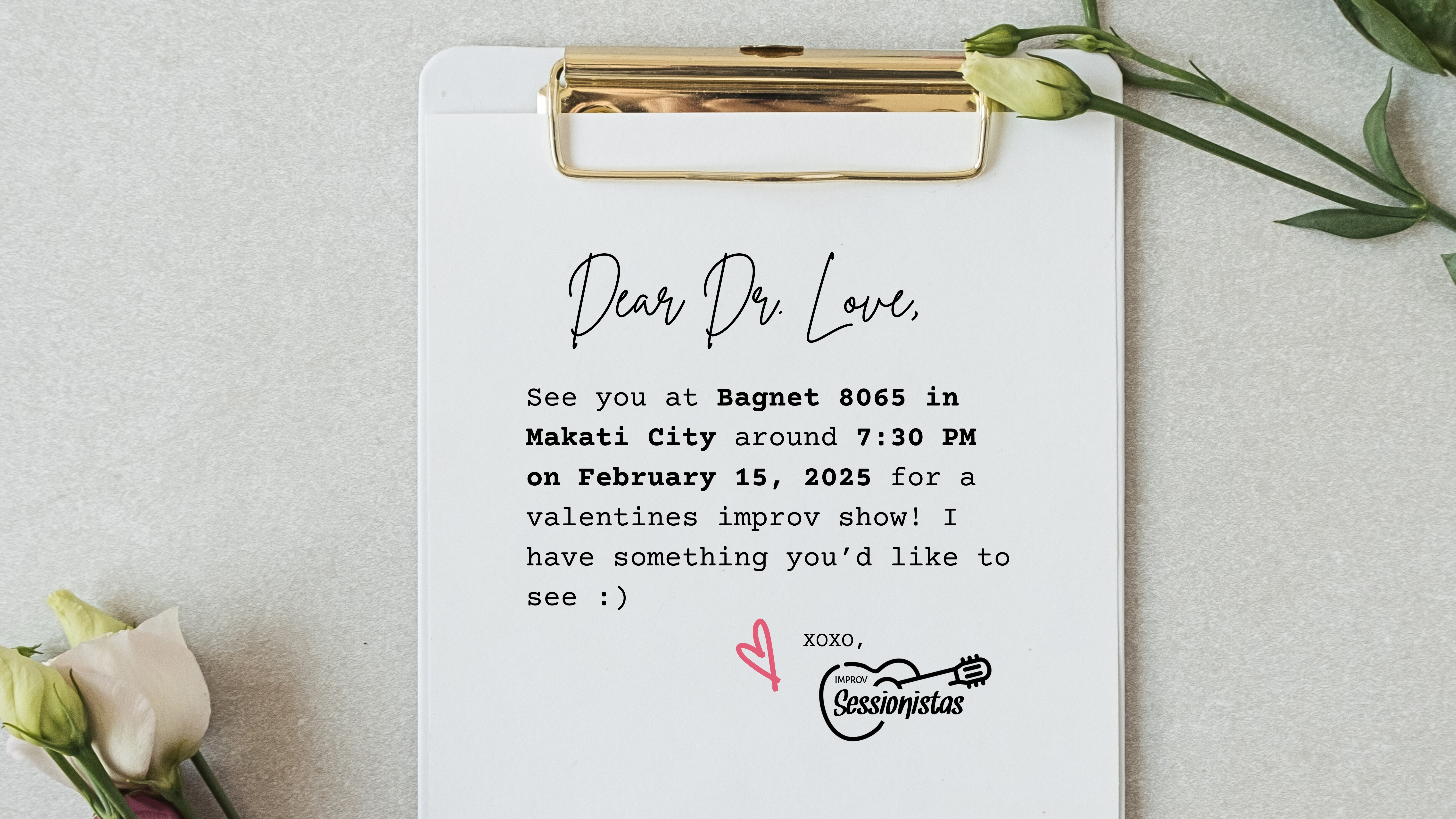 Dear Dr. Love: A Valentines Improv Show Poster