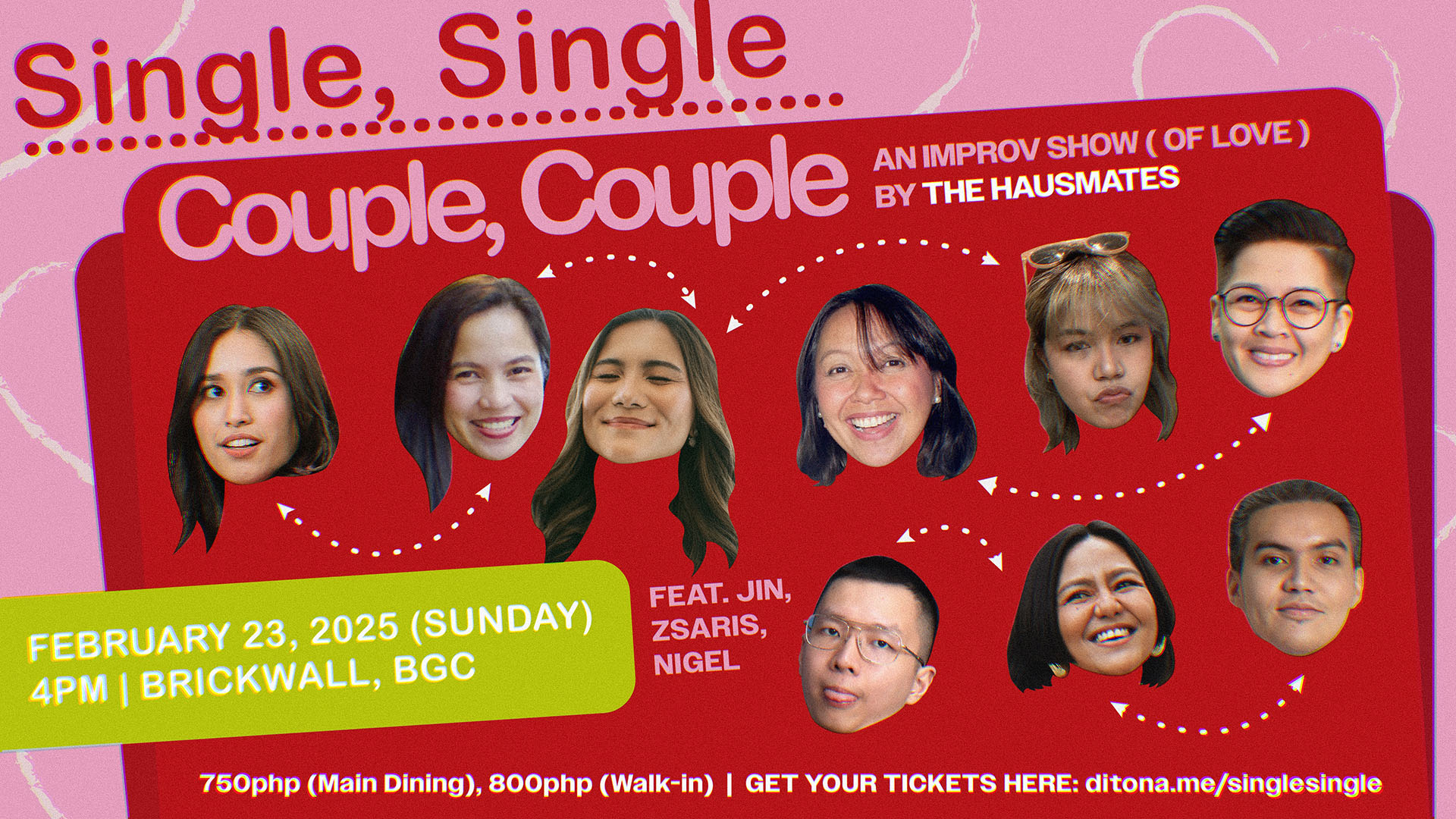 SINGLE SINGLE, COUPLE COUPLE: An improv comedy show (of love) Poster