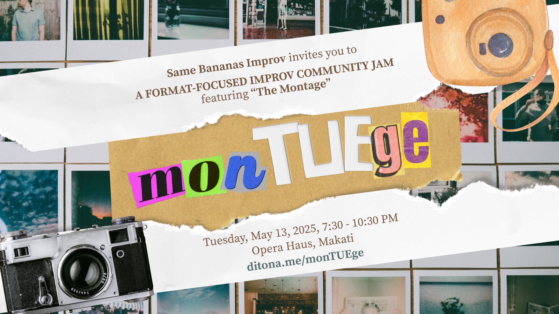monTUEge: A Format-Focused Jam ft. The Montage by Same Bananas Poster
