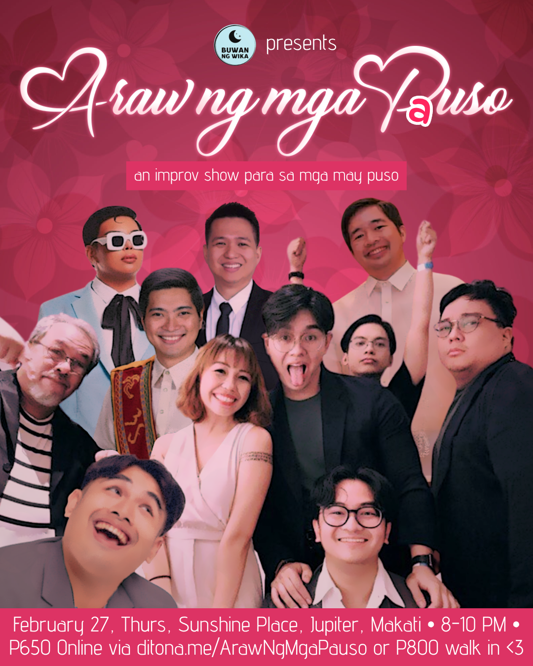 Araw ng mga P(a)uso: An Improv Show Para Sa Mga May Puso Poster