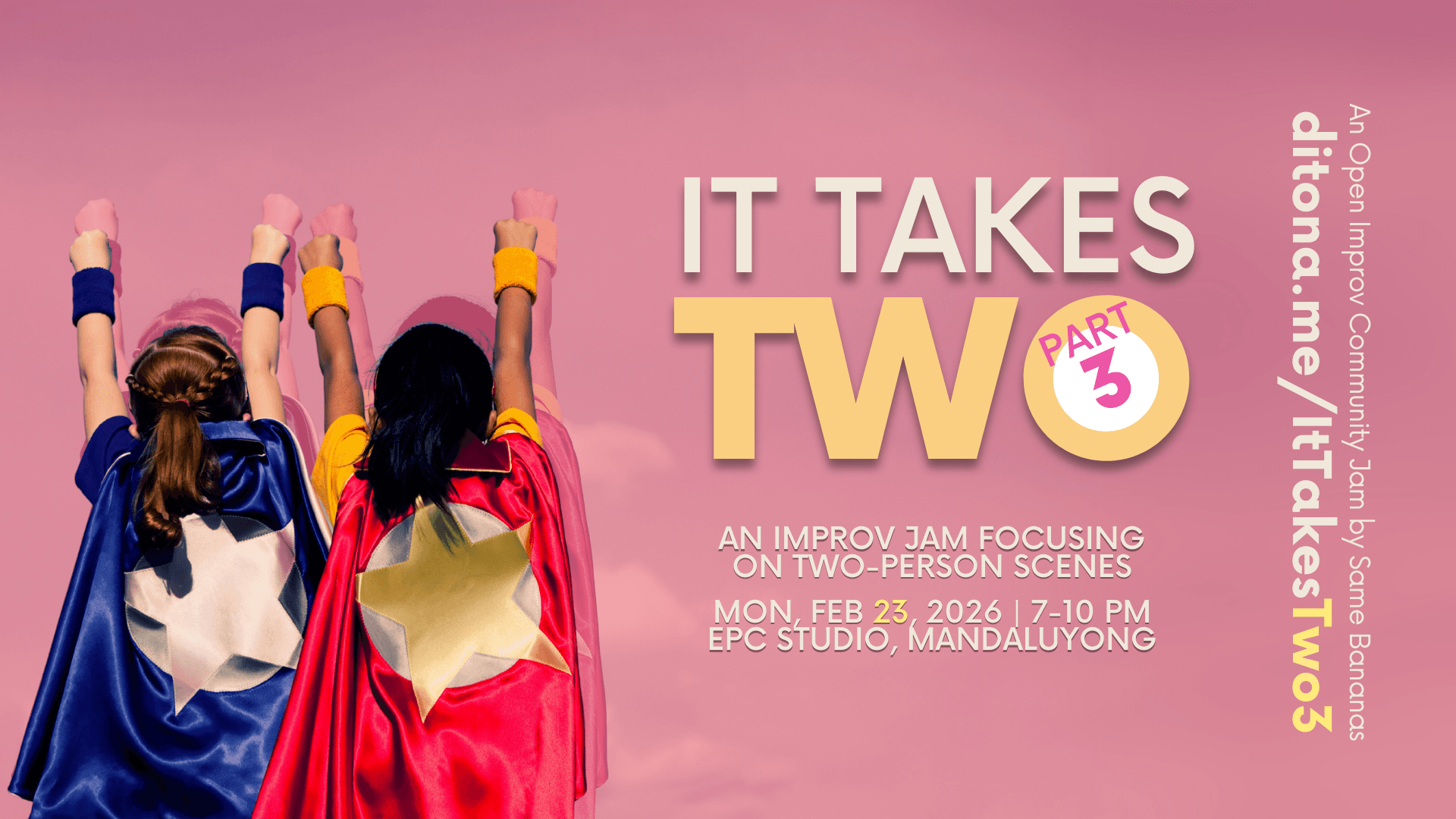 It Takes Two Part 3: An Improv Jam for Two-Person Scenes Poster