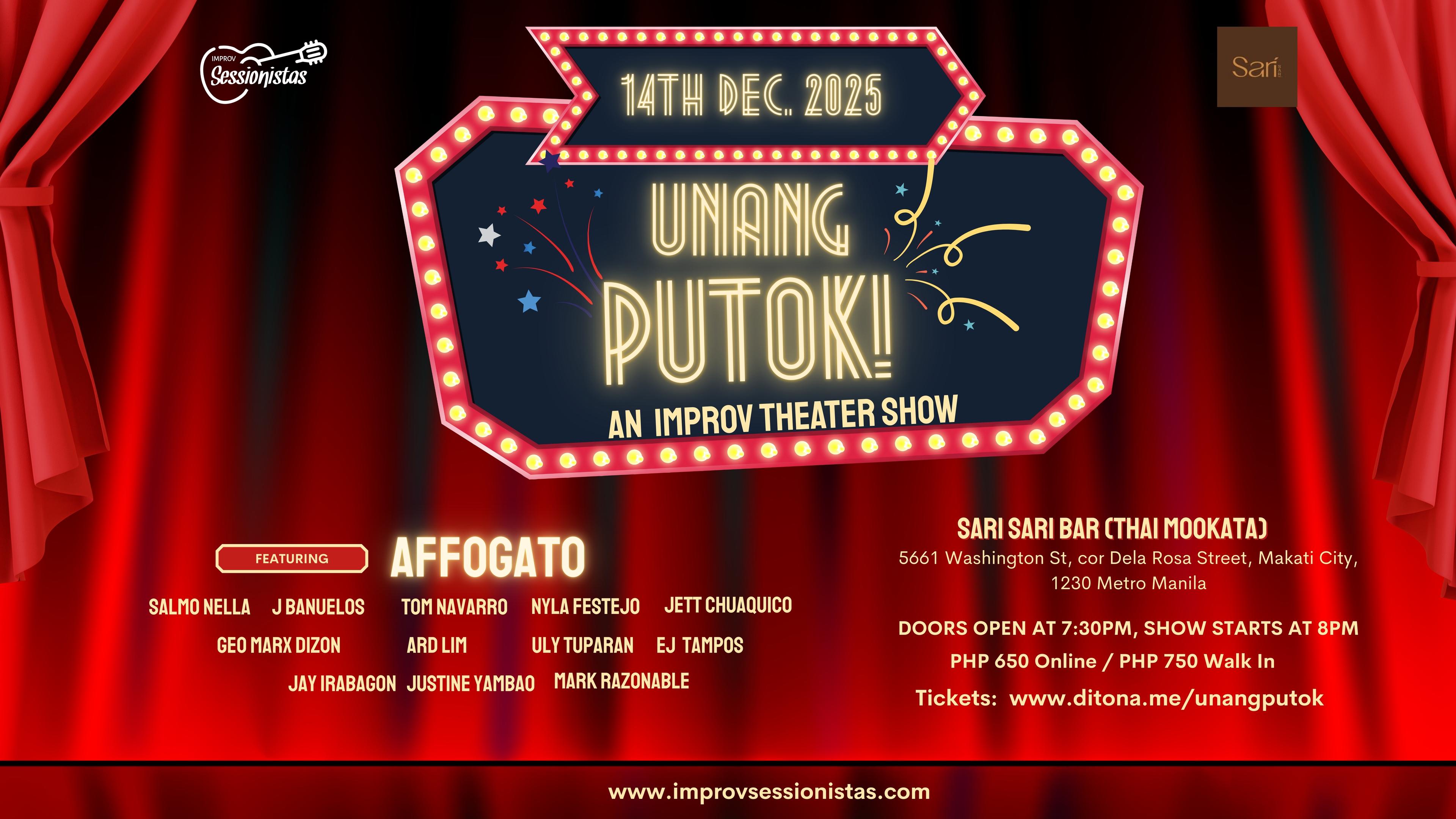 Unang Putok: An Improv Theater Show Poster