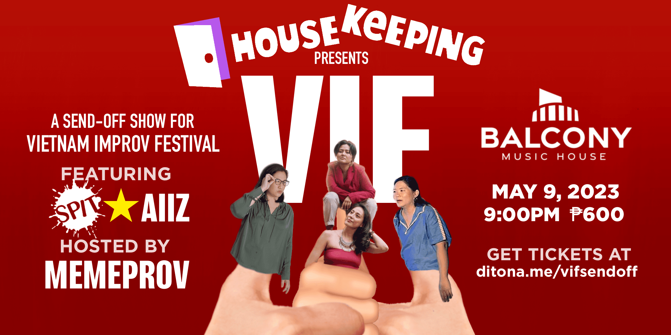 VIF: A Send-Off Show for Vietnam Improv Festival! Poster