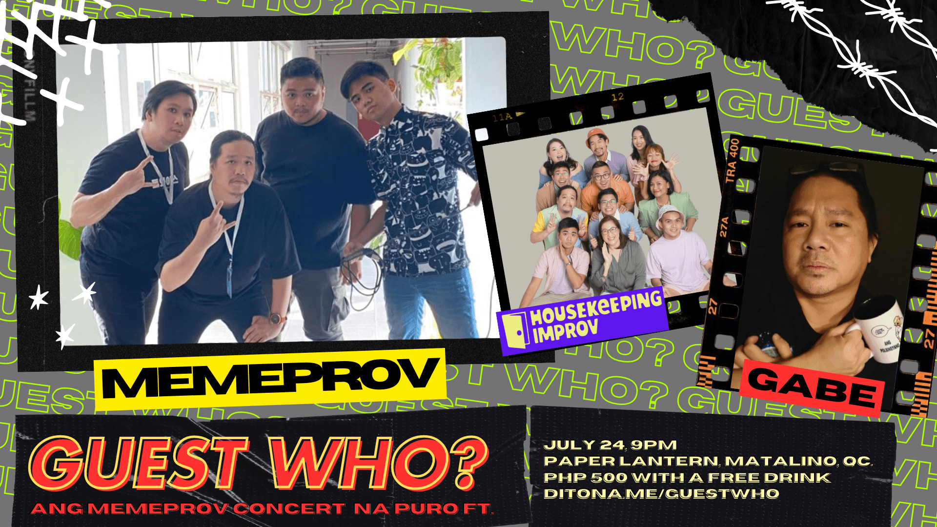 Guest Who? Ang Memeprov Concert Na Puro Ft. Poster